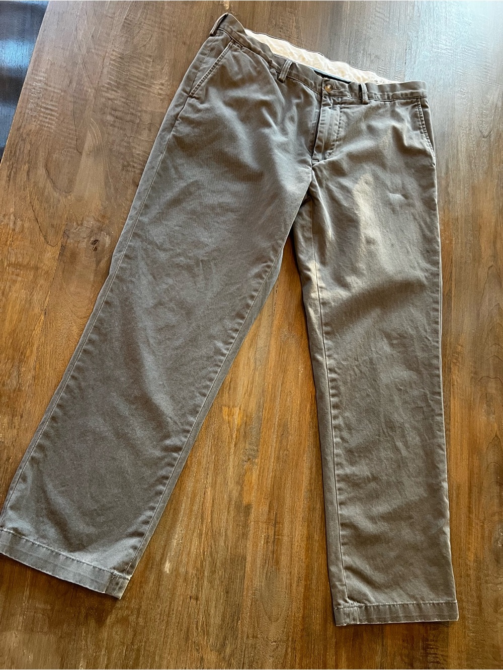Men's Casual Cotton Ralph Lauren Polo Chinos in Gray